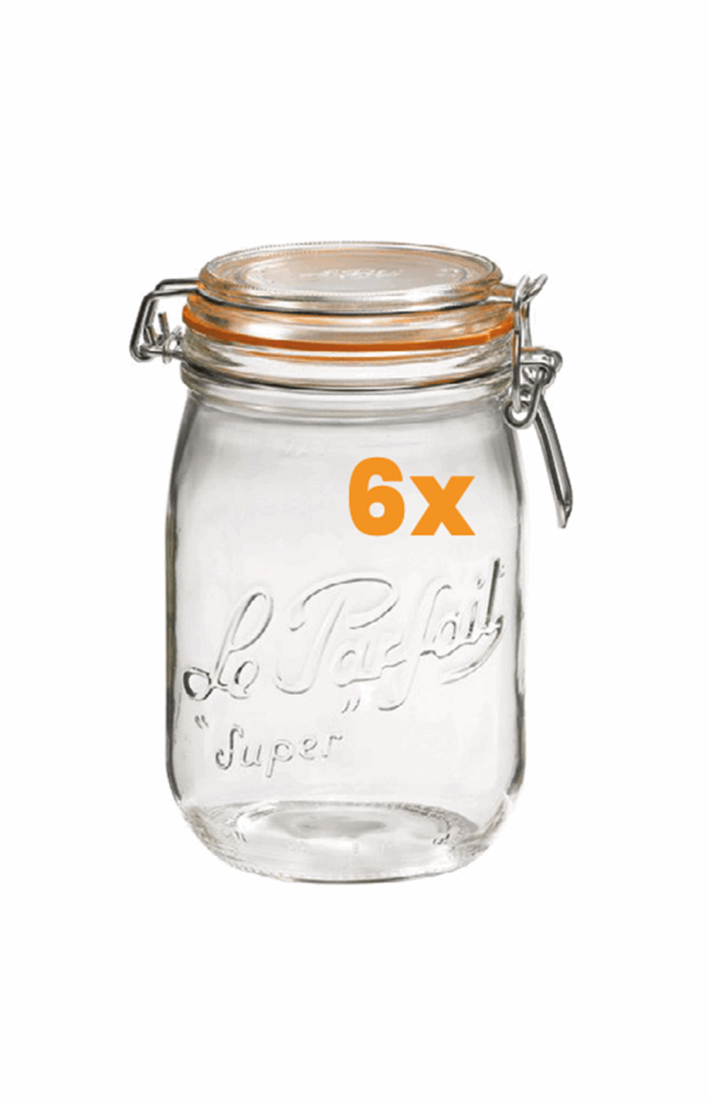 6 bocaux Le Parfait 1L