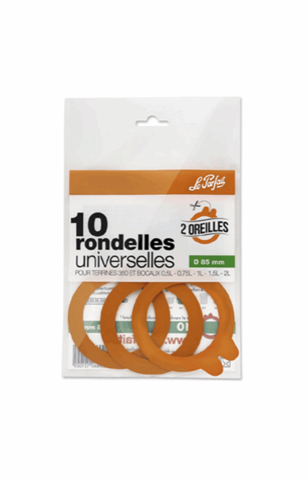 10 rondelles caoutchouc
